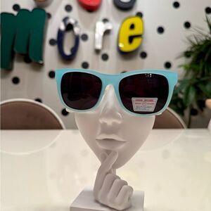 Vintage Deadstock 80s 90s Unisex Aqua Frost Translucent Color Change Sunglasses